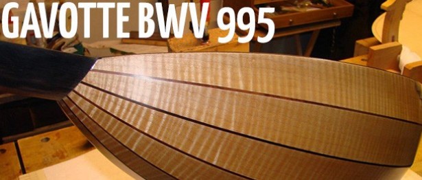 Bach Gavotte BWV 995