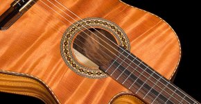New Bellucci Curly Sinker Redwood Concert Cutaway Guitar
