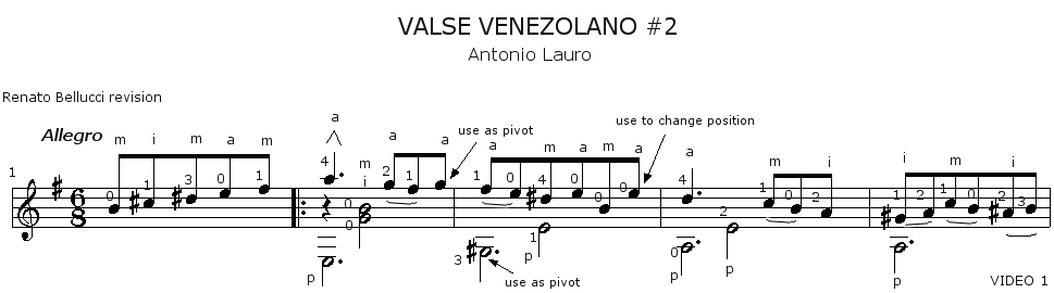 Lauro Antonio Valse Venezolano 2 Staff and Video 1